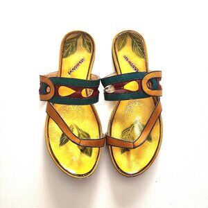 Miz Mooz Y2K Flamingo yellow sandals